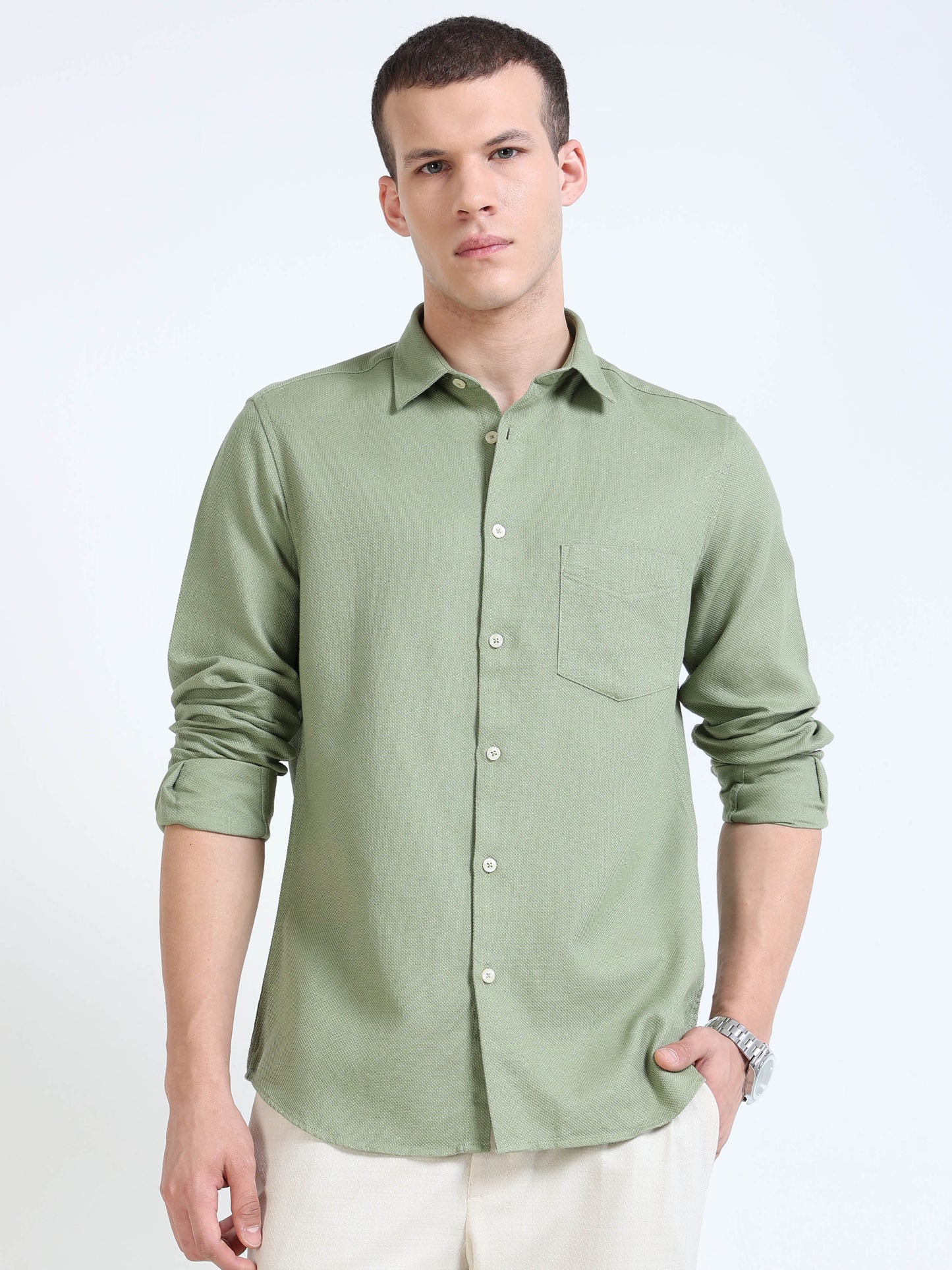 Textured Dobby shirt