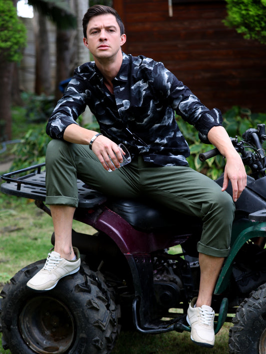 Black Printed Shirt