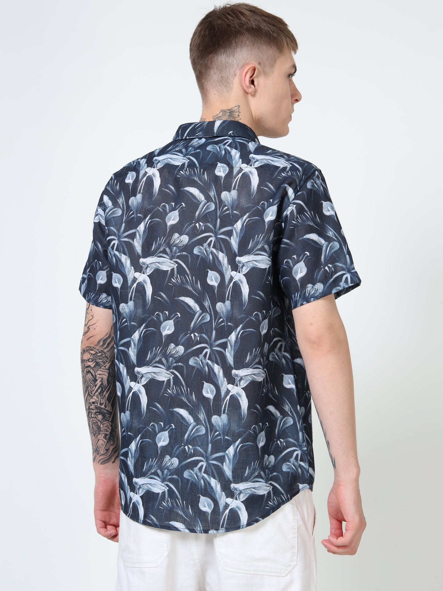 Martin Smith Men’s Regular Fit Cotton Half Sleeves Casual Shirt