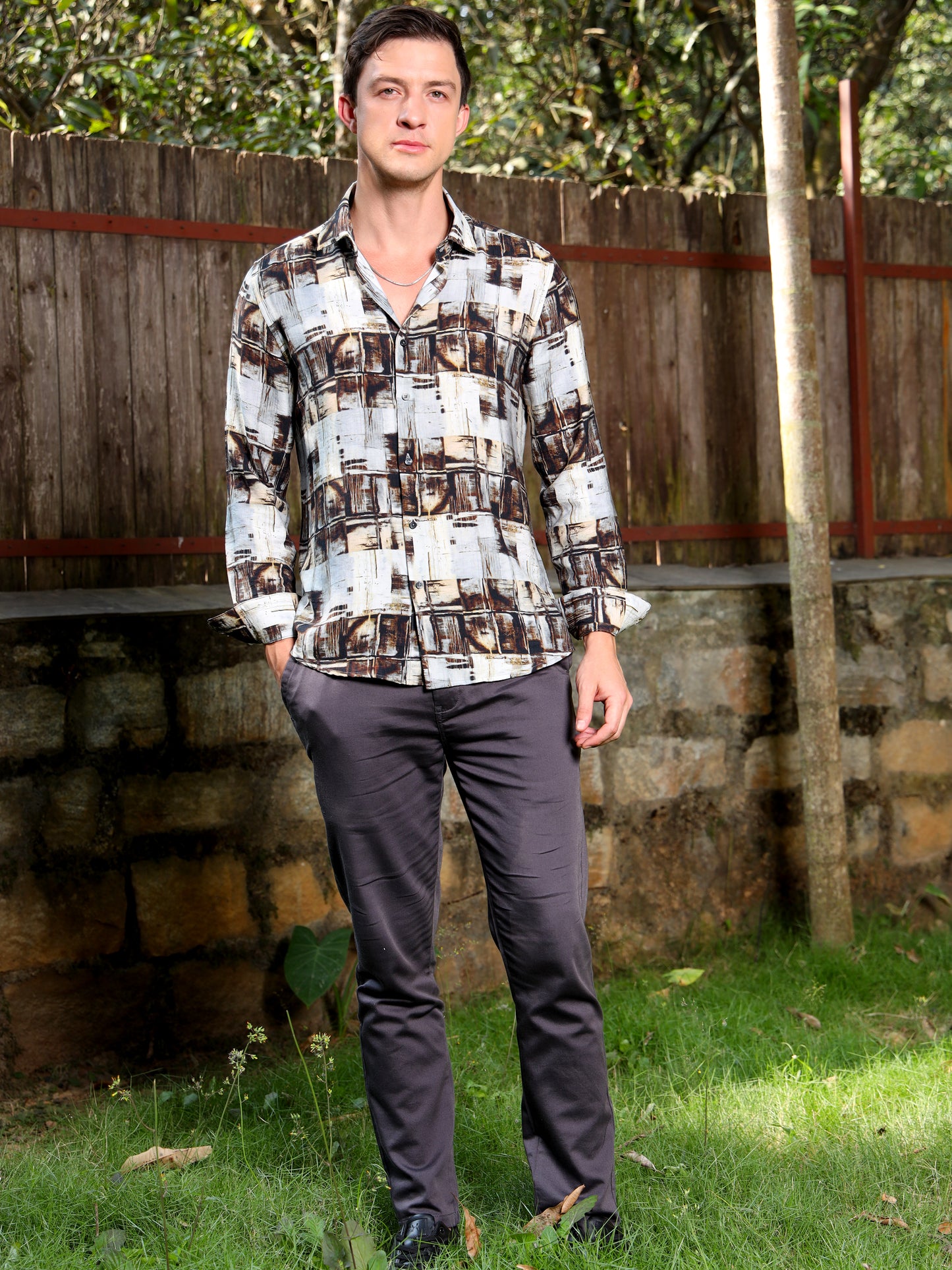 Abstract Print Shirt