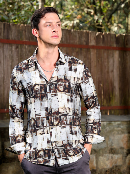 Abstract Print Shirt