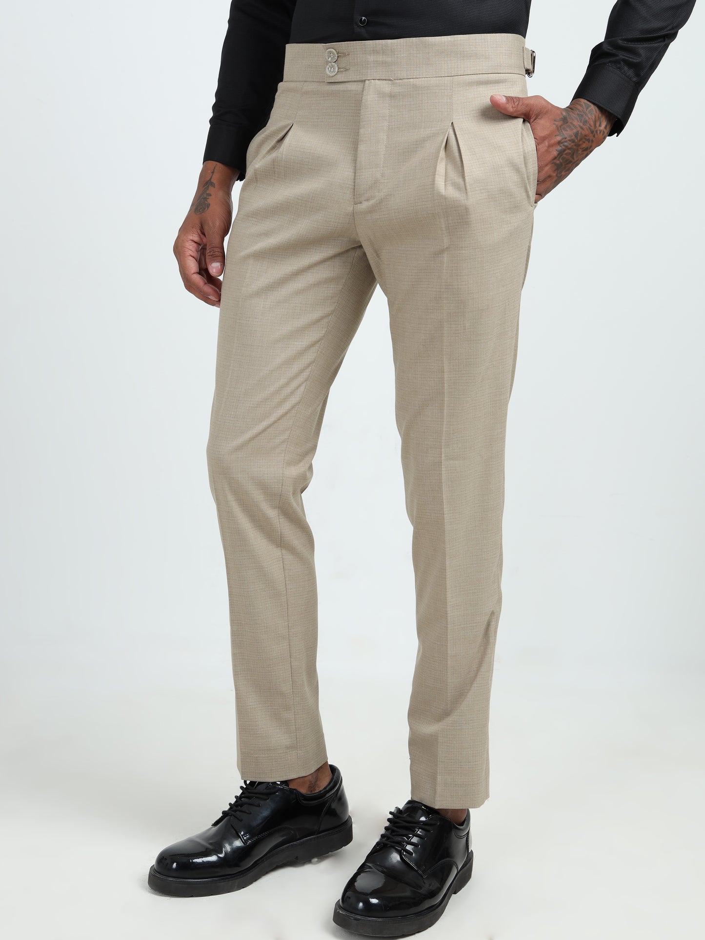 Beige Gurkha pants