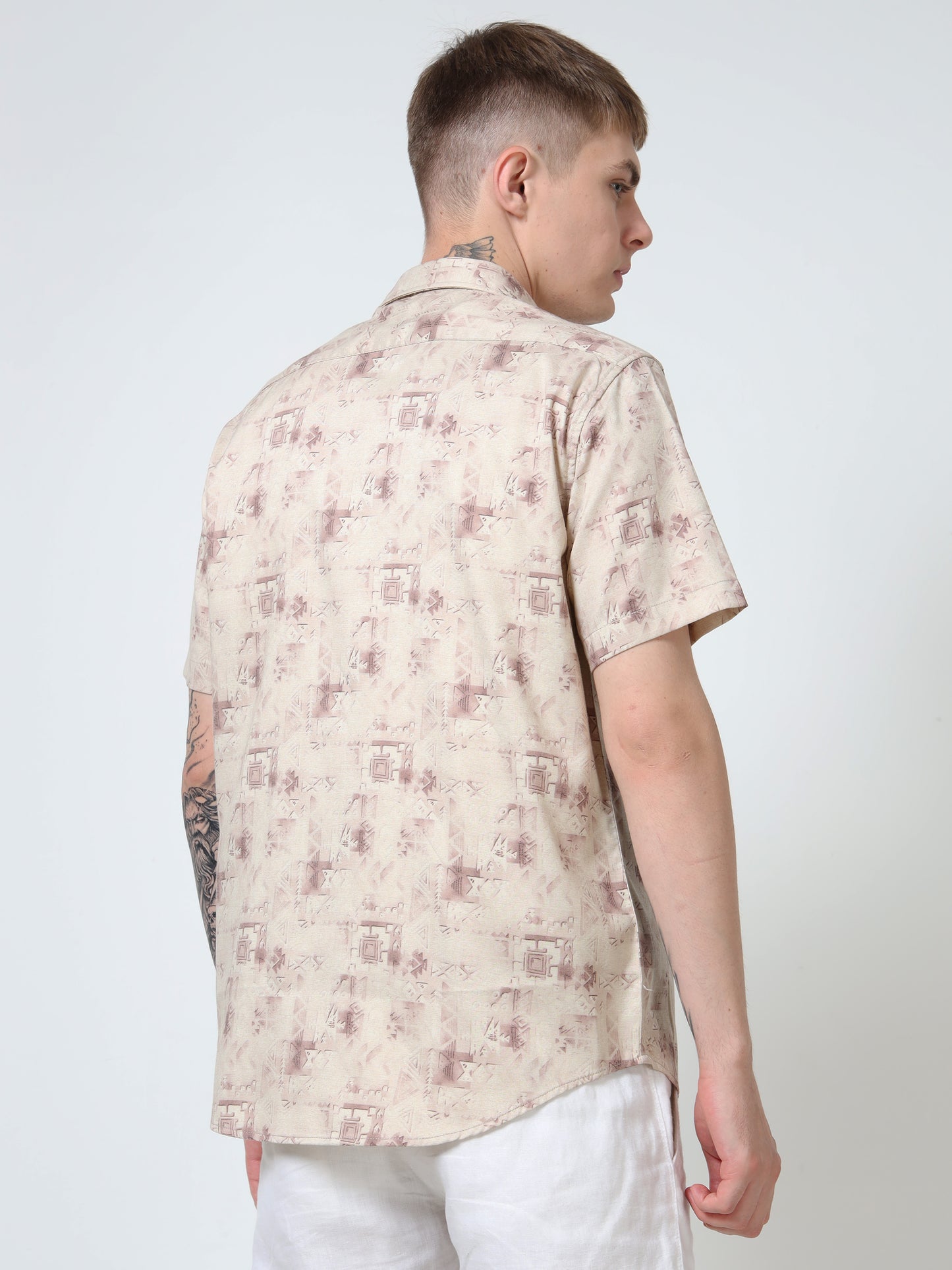 Martin Smith Men’s Regular Fit Cotton Half Sleeves Casual Shirt