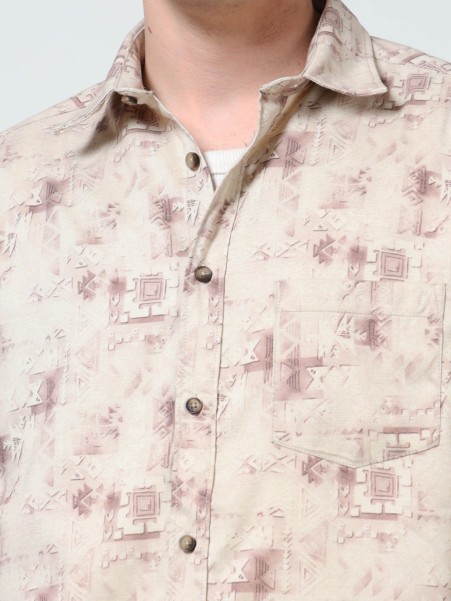 Martin Smith Men’s Regular Fit Cotton Half Sleeves Casual Shirt