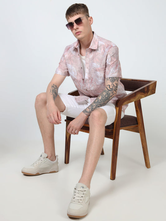 Martin Smith Men’s Regular Fit Cotton Half Sleeves Casual Shirt