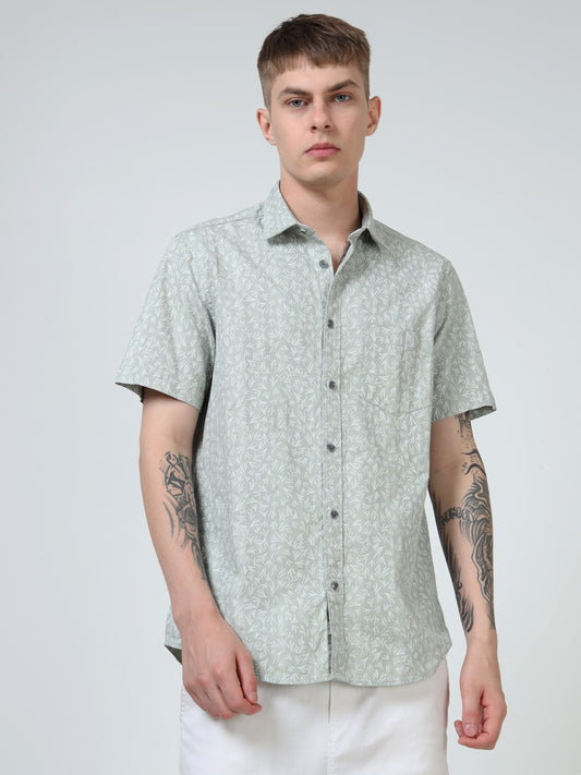 Martin Smith Men’s Regular Fit Cotton Half Sleeves Casual Shirt