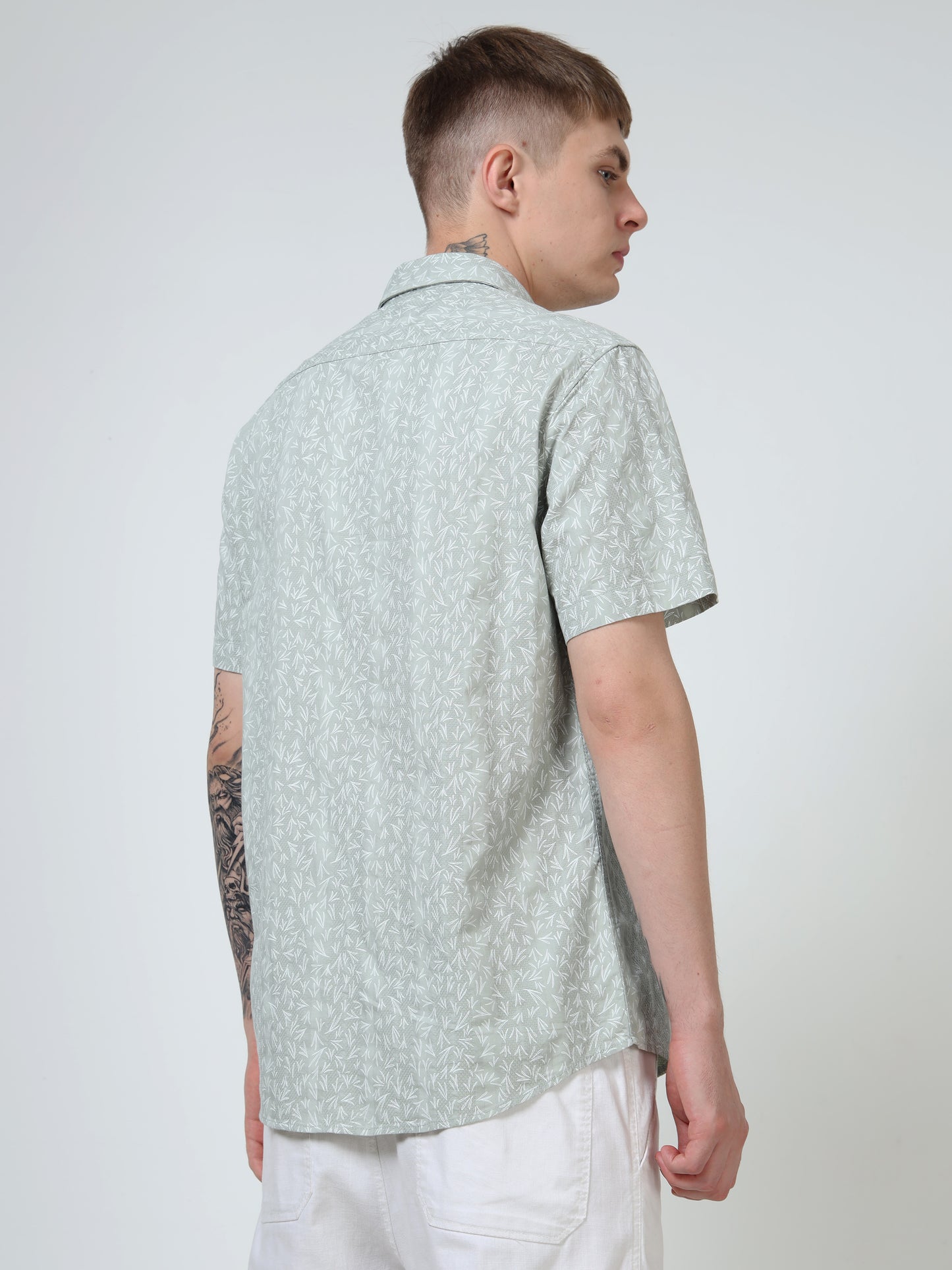 Martin Smith Men’s Regular Fit Cotton Half Sleeves Casual Shirt