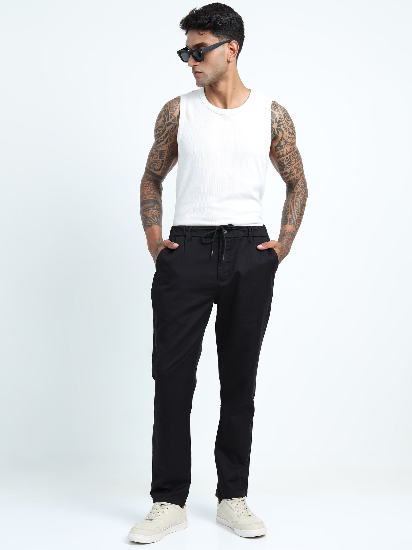 Black Relaxed Trousers
