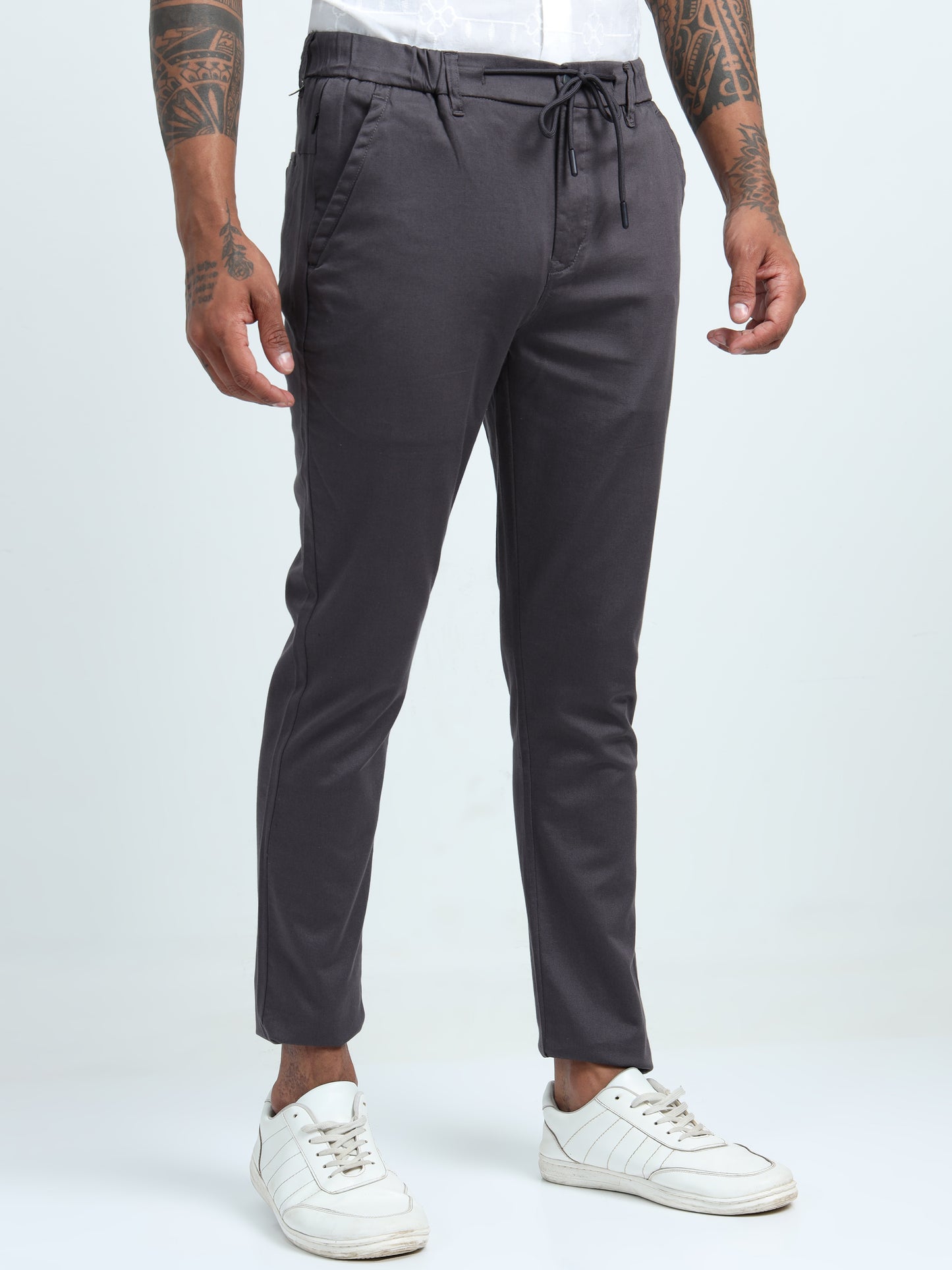 D Grey Relaxed Trousers