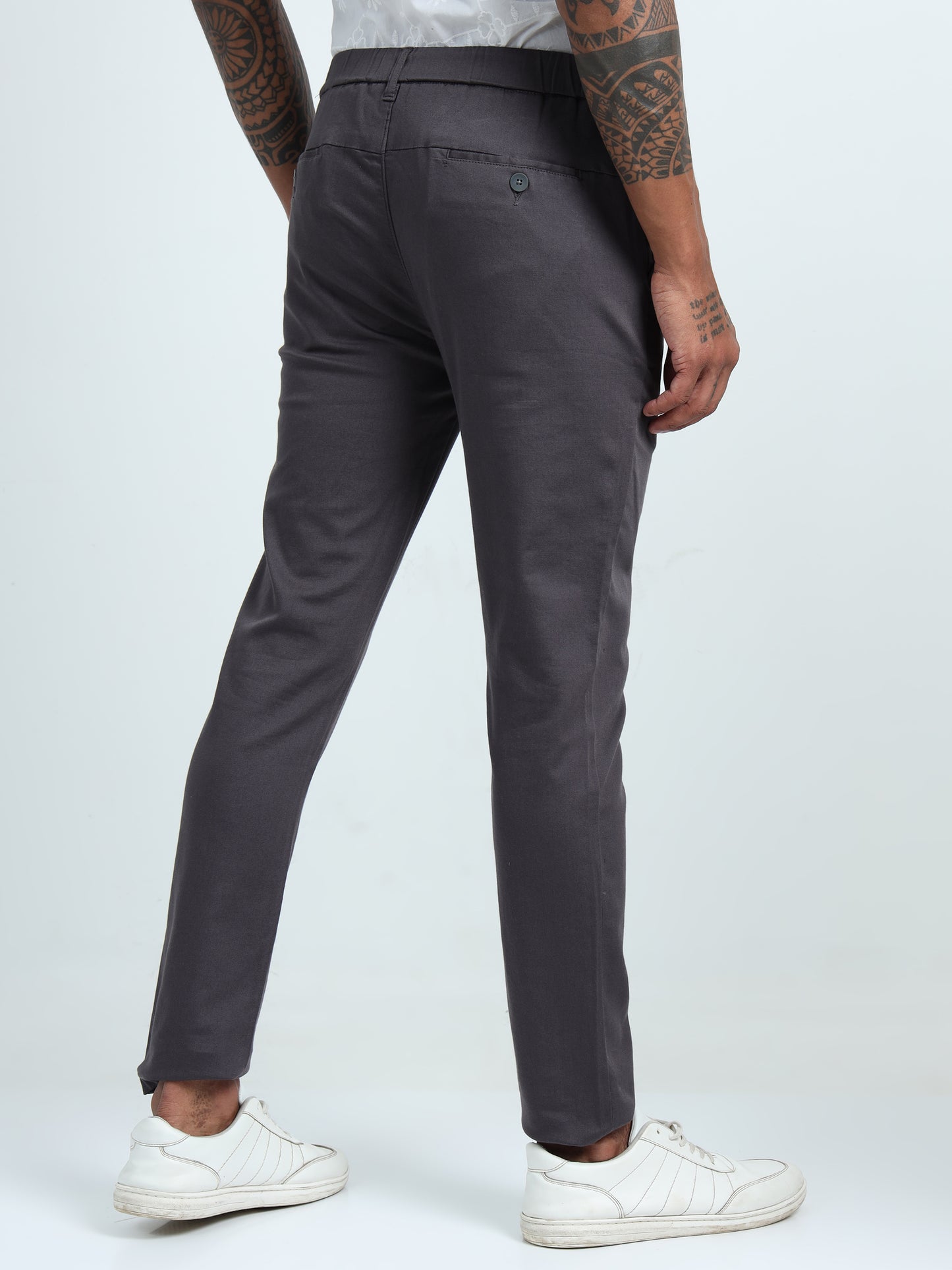 D Grey Relaxed Trousers