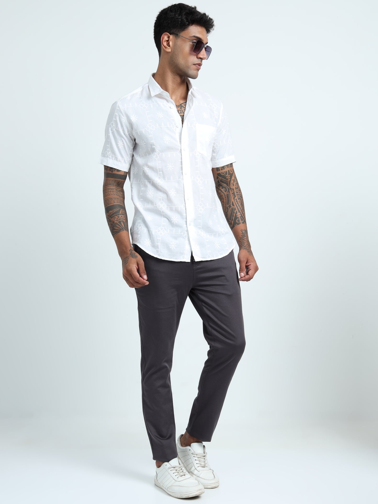 D Grey Relaxed Trousers