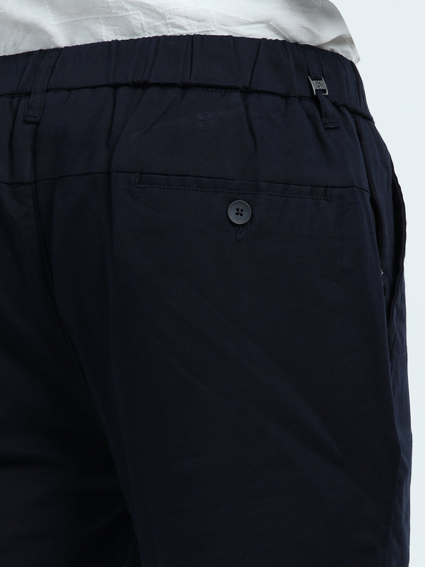 Navy Blue Relaxed Trousers