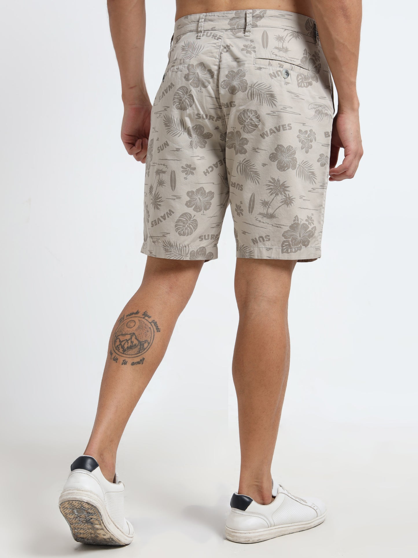 Land and water printed shorts