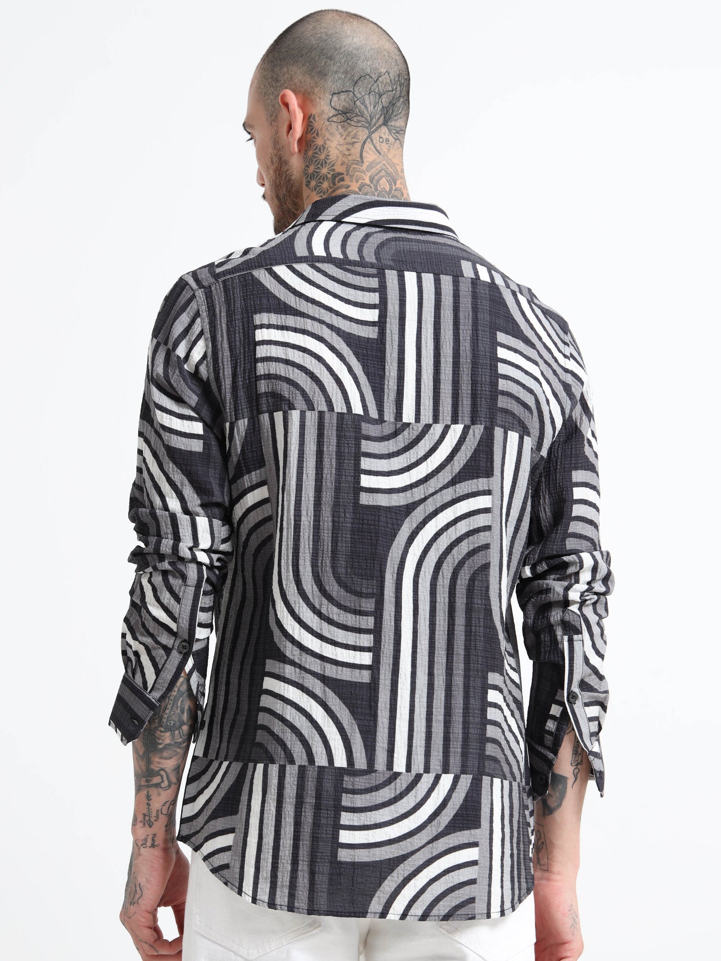 Martin Smith Abstract Print Shirt