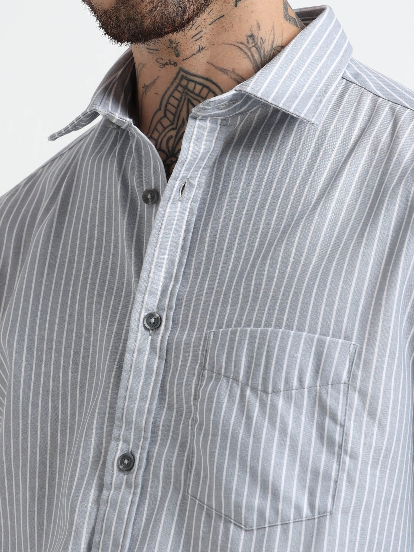 Martin Smith Vertical Striped Shirt