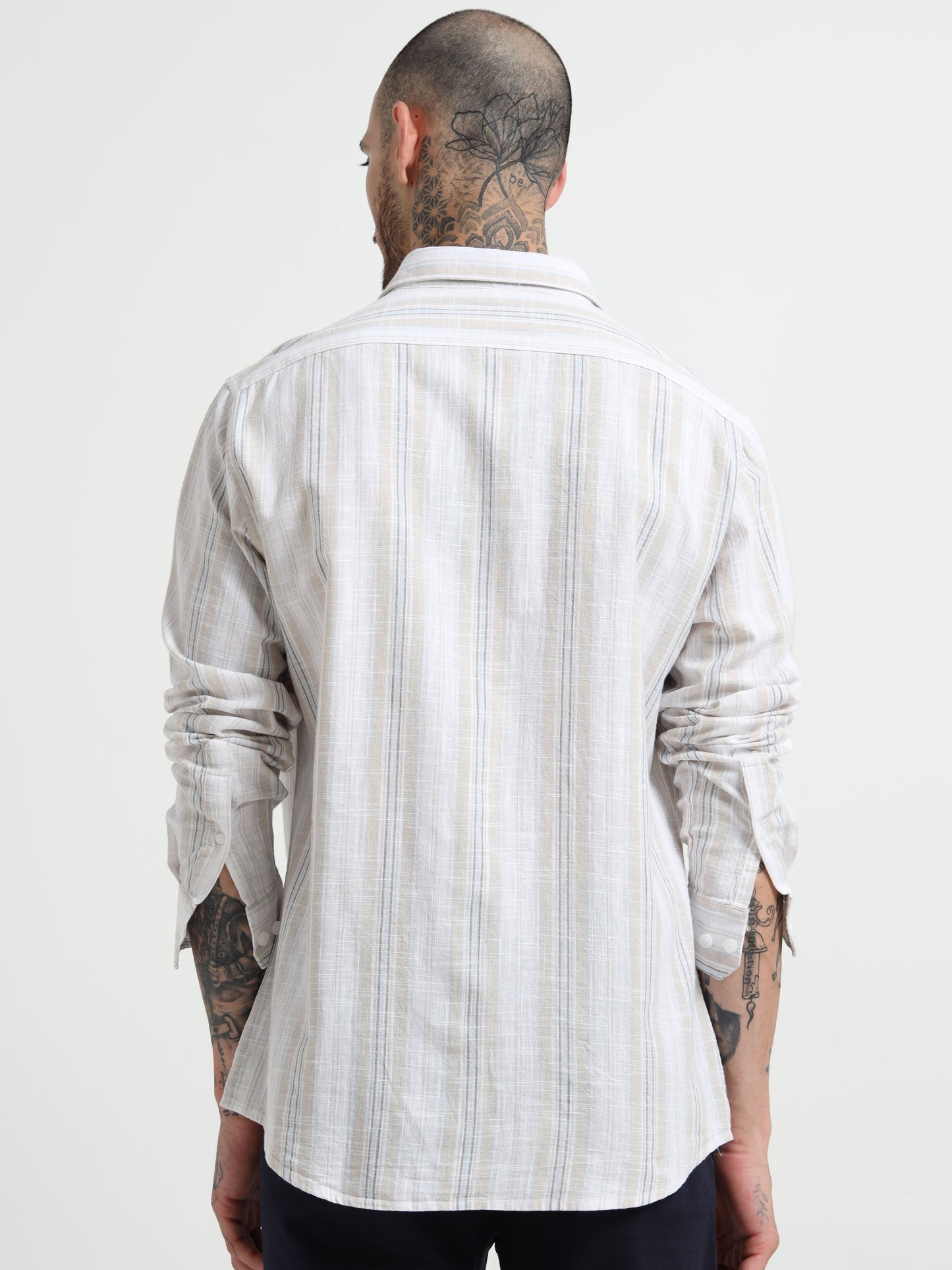 Martin Smith Checked Striped Shirt