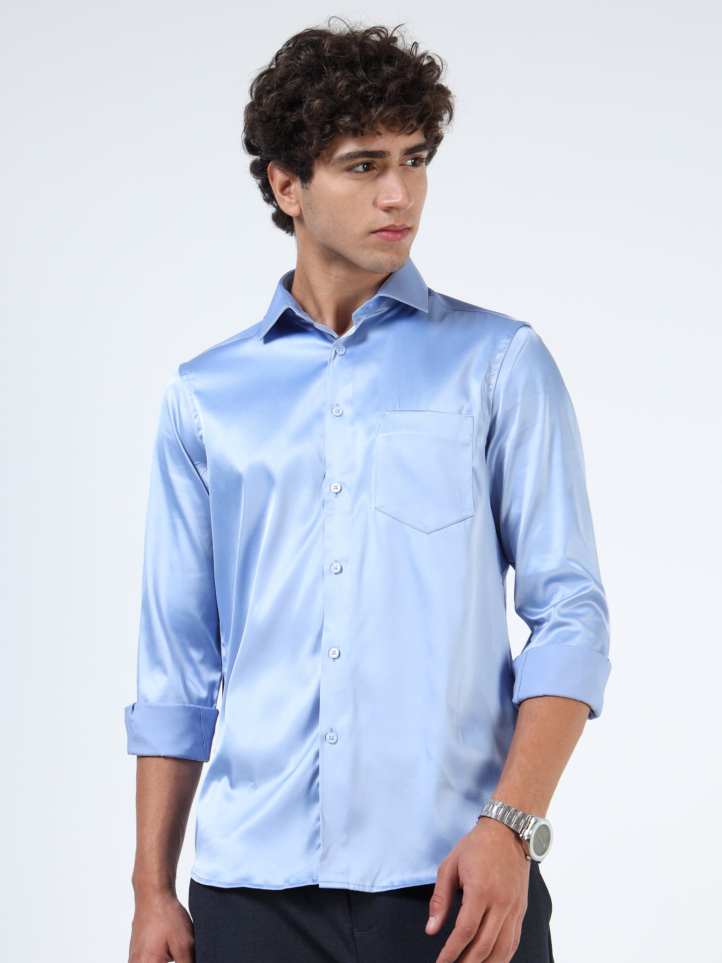 Hi-gloss Satin Shirt