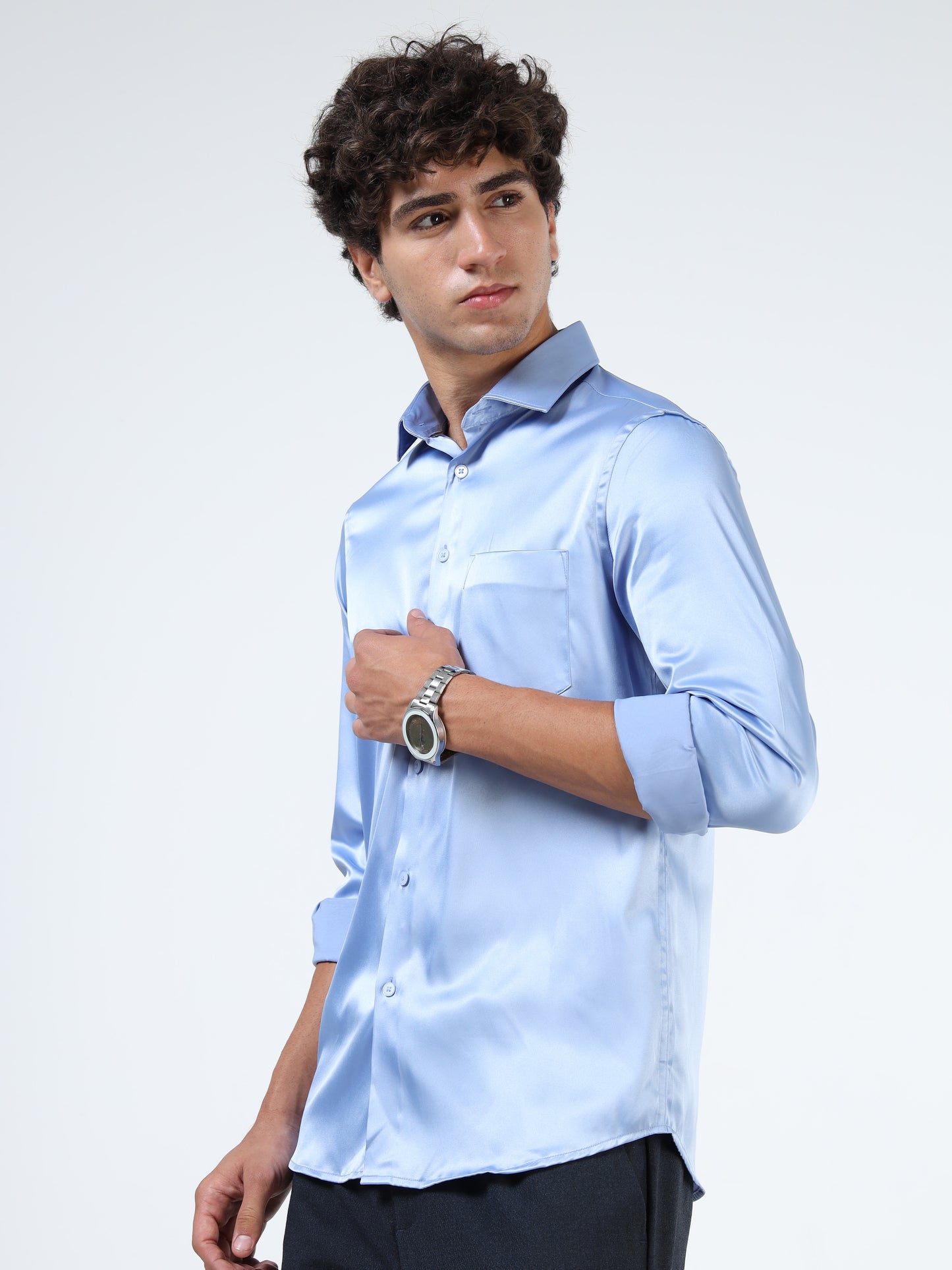 Hi-gloss Satin Shirt