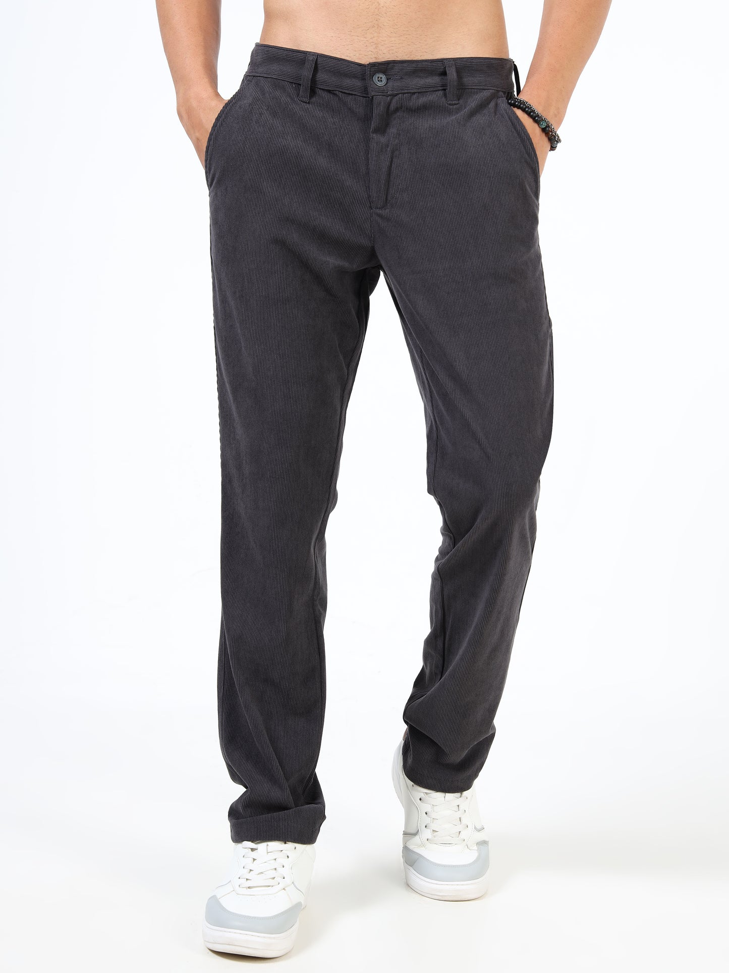 Grey corduroy pants