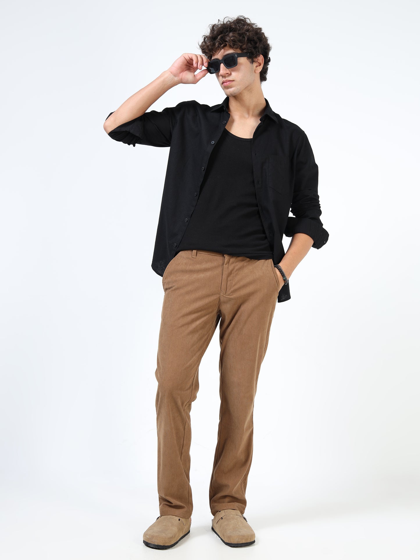 Brown corduroy pants