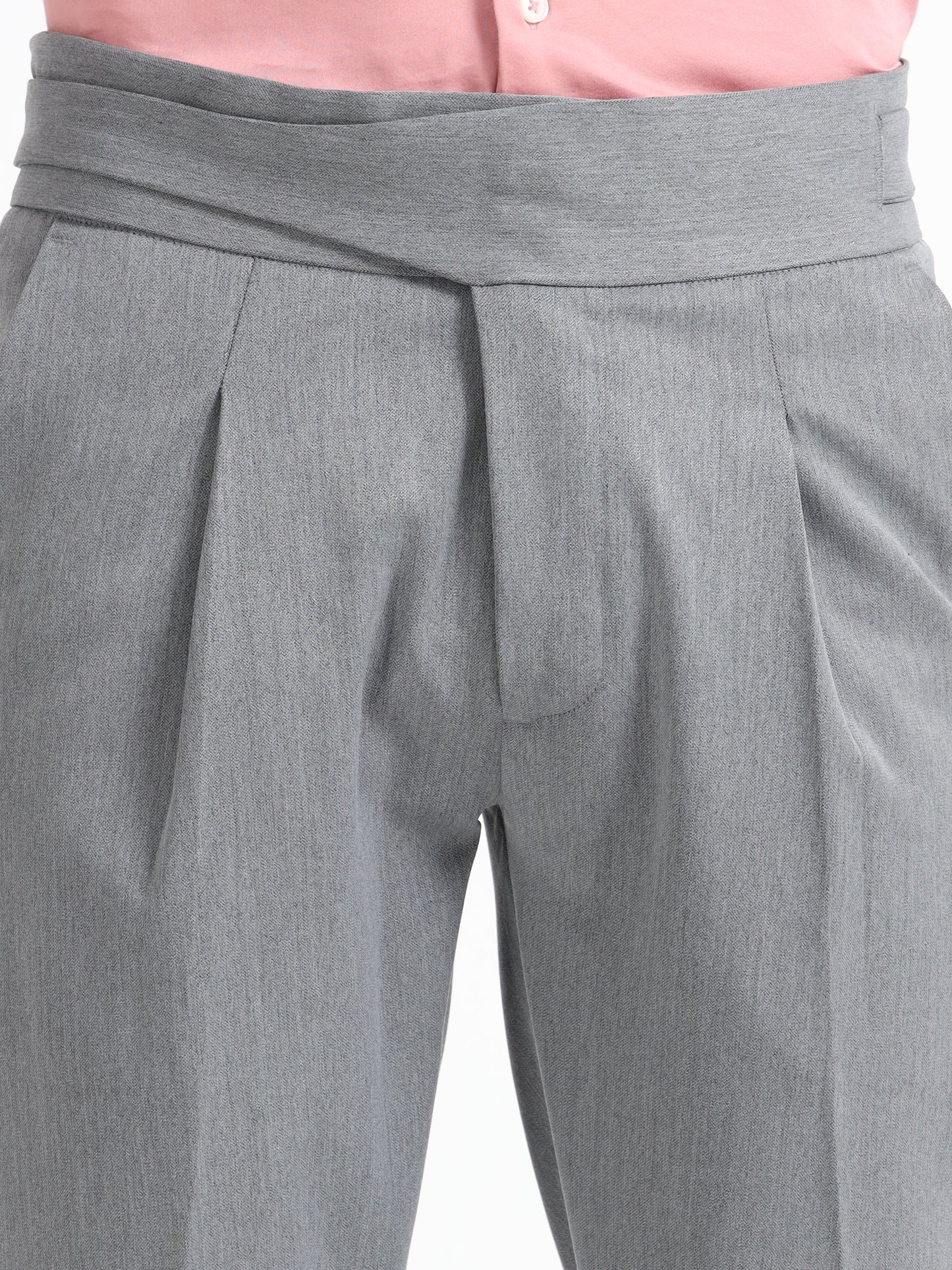 Italian Style Grey Gurkha Pants
