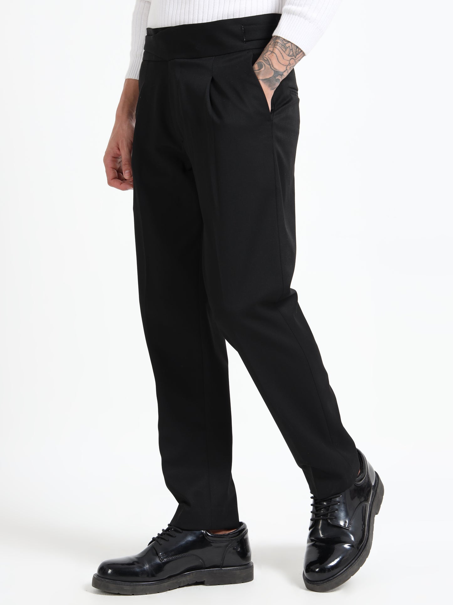 Italian Style Black Gurkha Pants