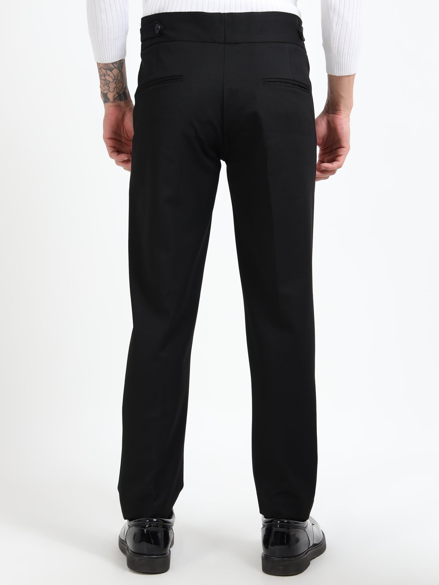 Italian Style Black Gurkha Pants
