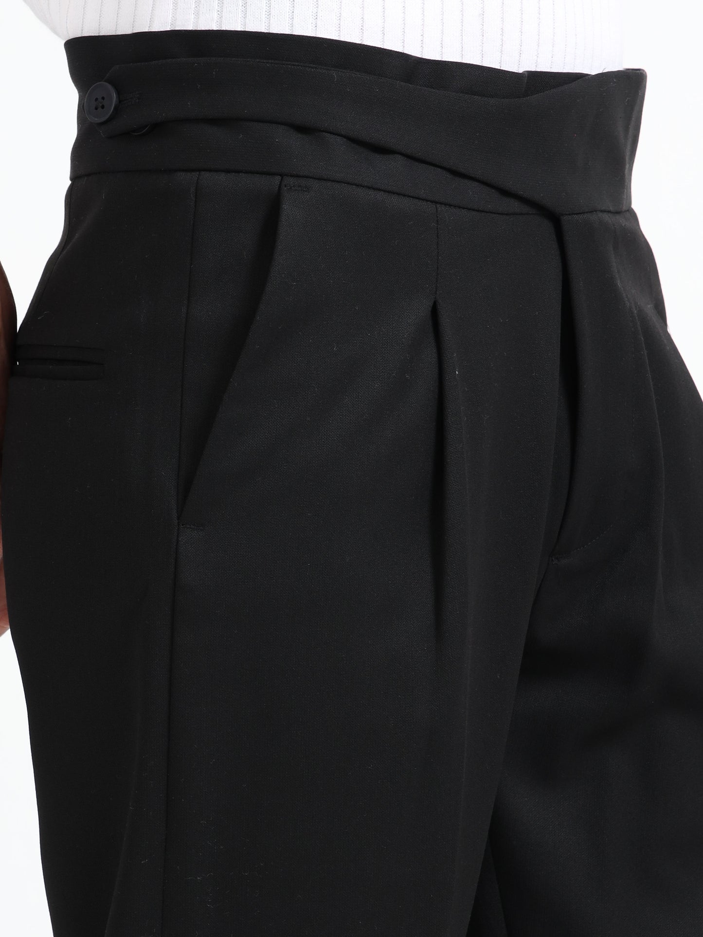 Italian Style Black Gurkha Pants