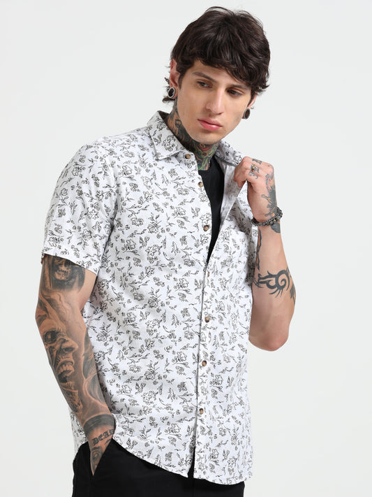 Floral Half - Sleeves