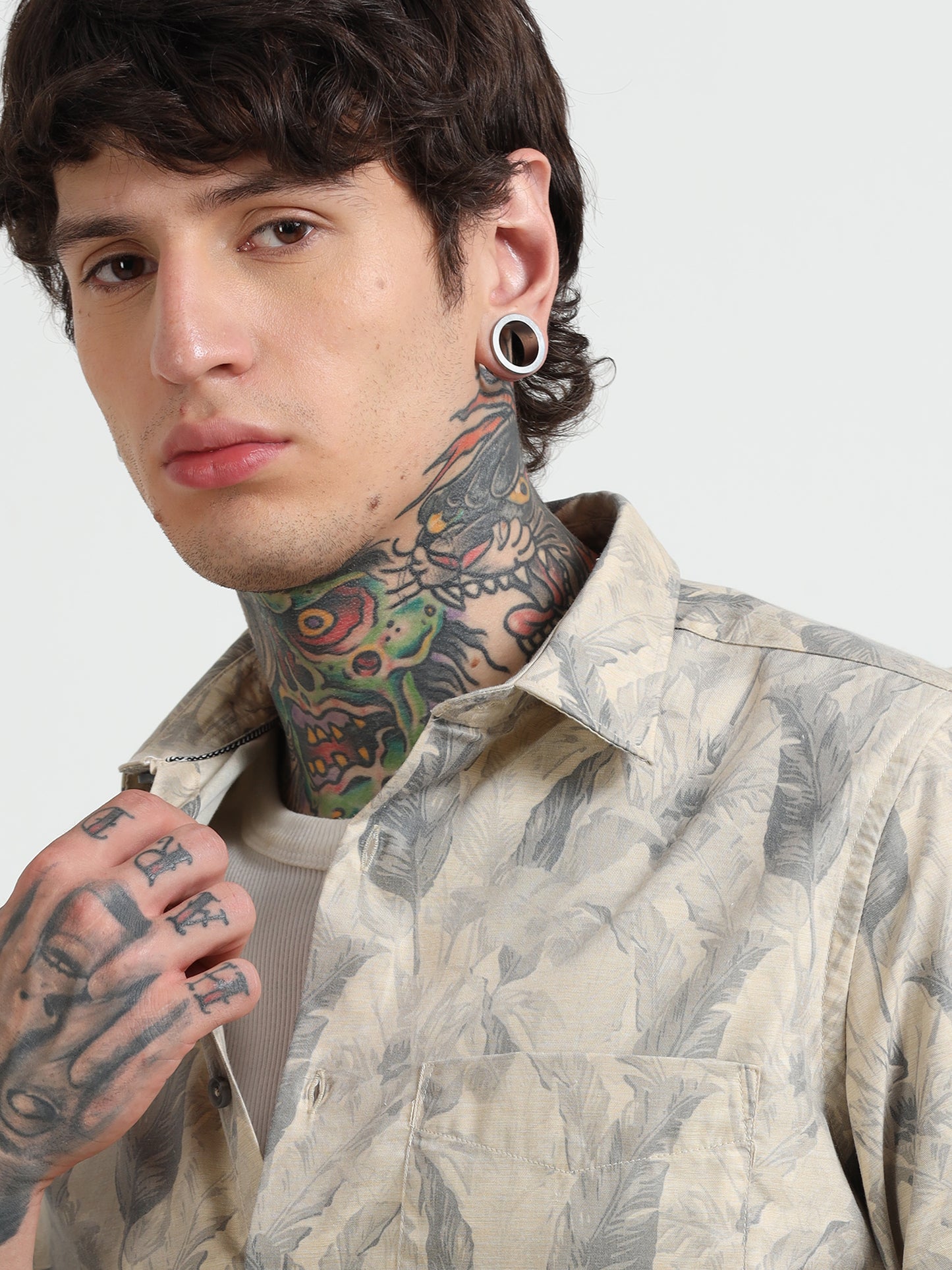 Floral Printed Cotton Shirt