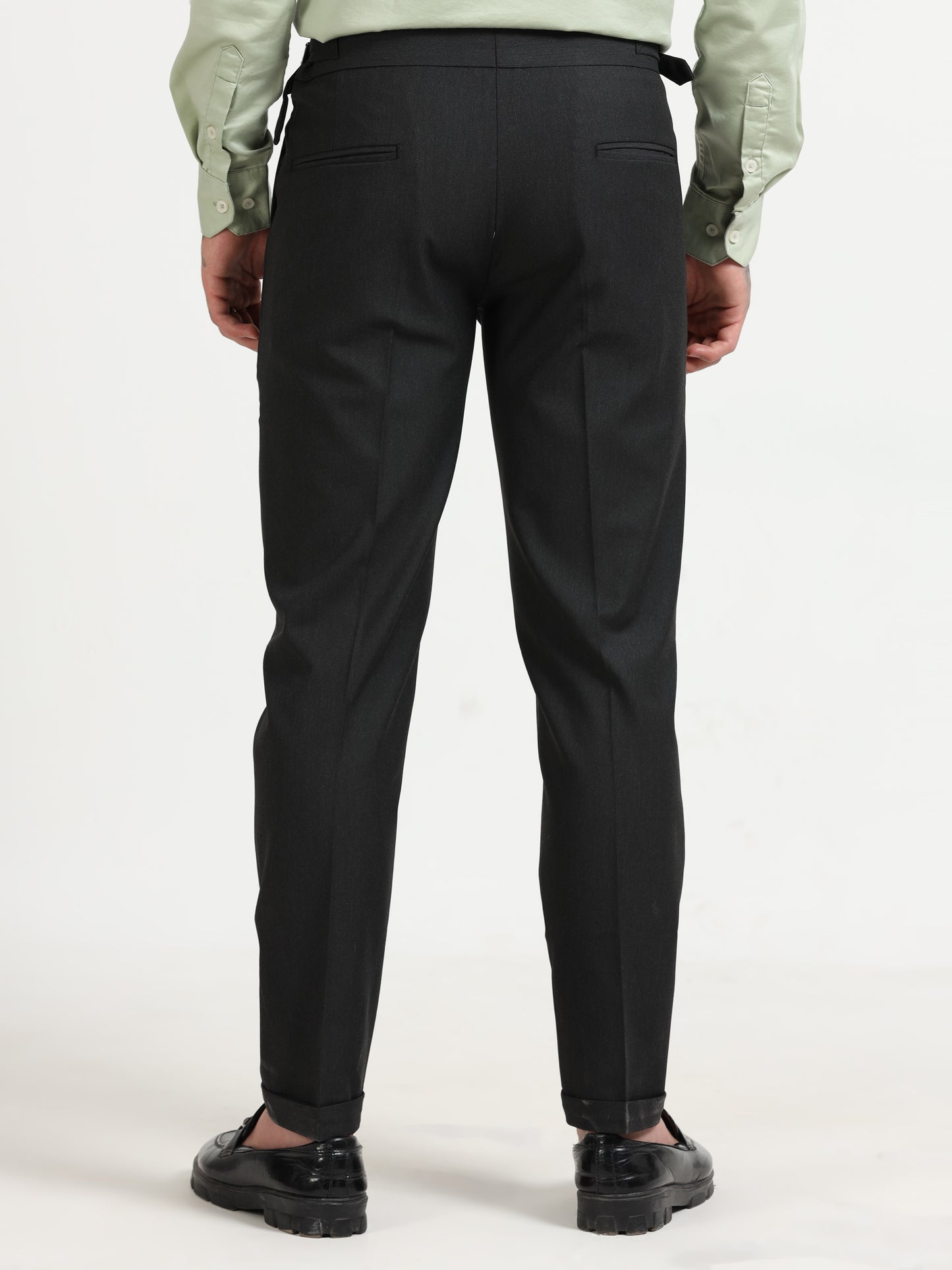 Black Double Pleated - Gurkha Pants