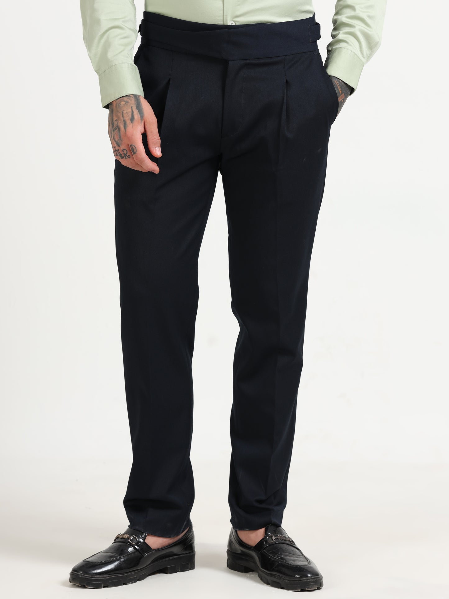 Italian Style Navy Gurkha Pants
