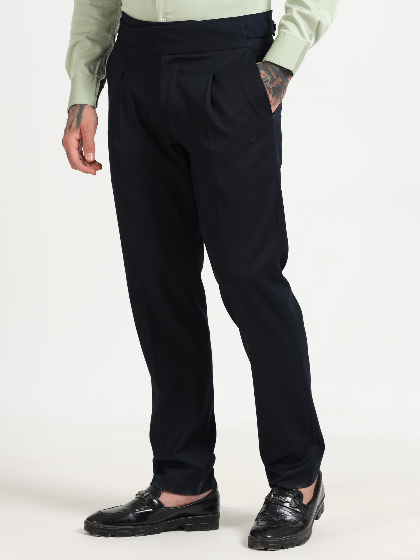 Italian Style Navy Gurkha Pants