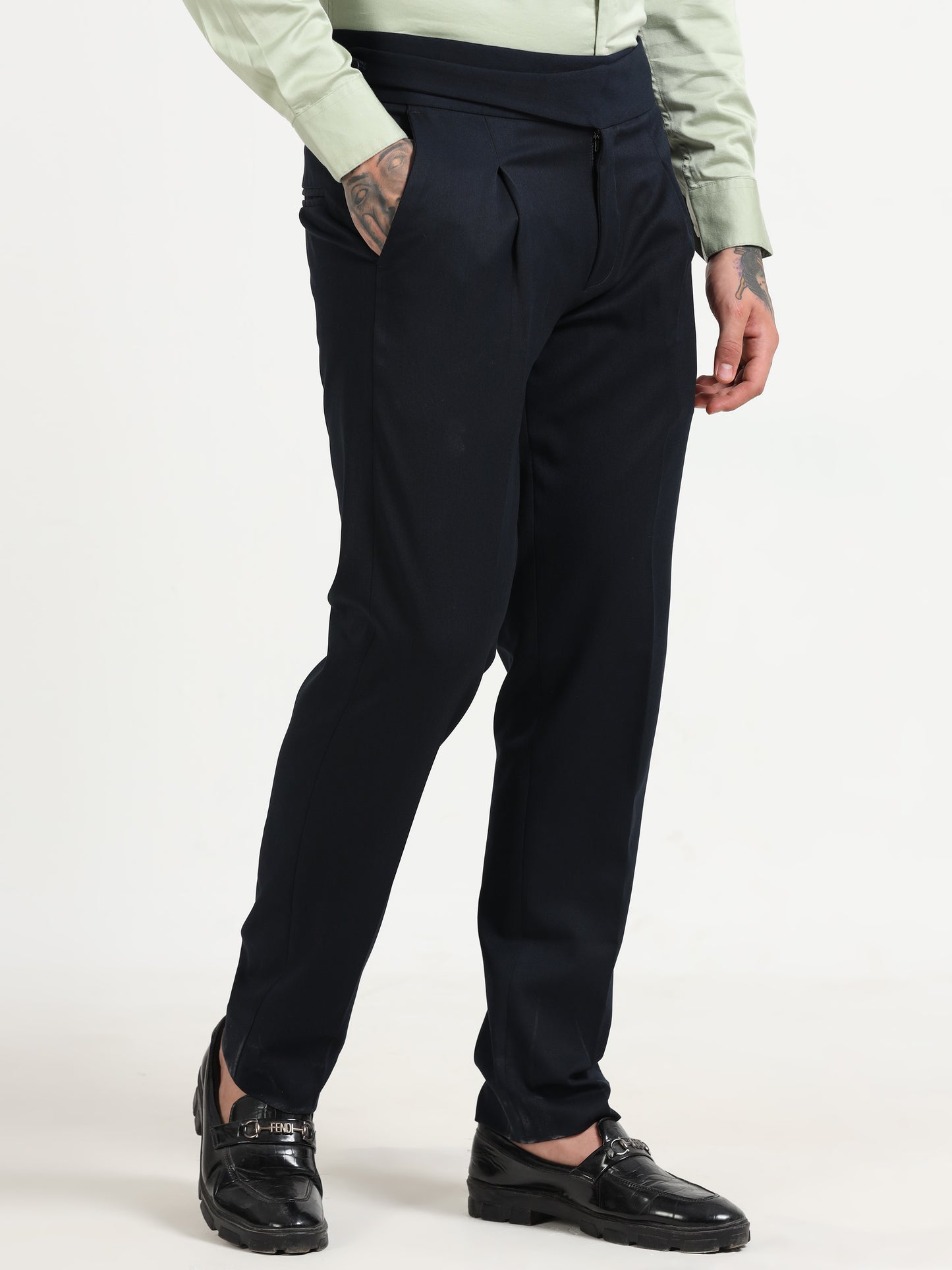 Italian Style Navy Gurkha Pants