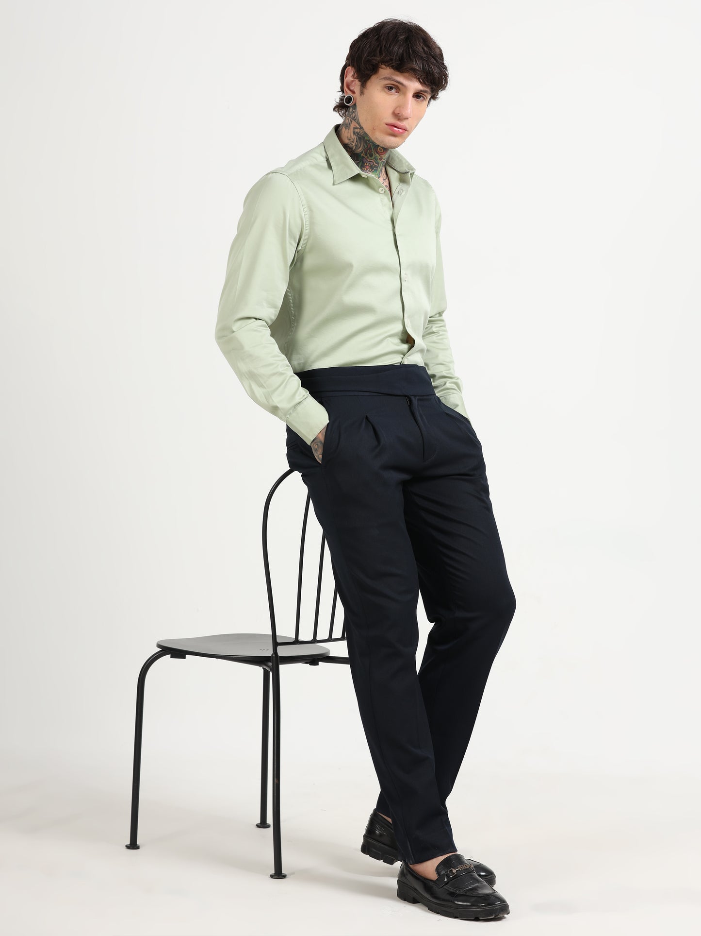 Italian Style Navy Gurkha Pants