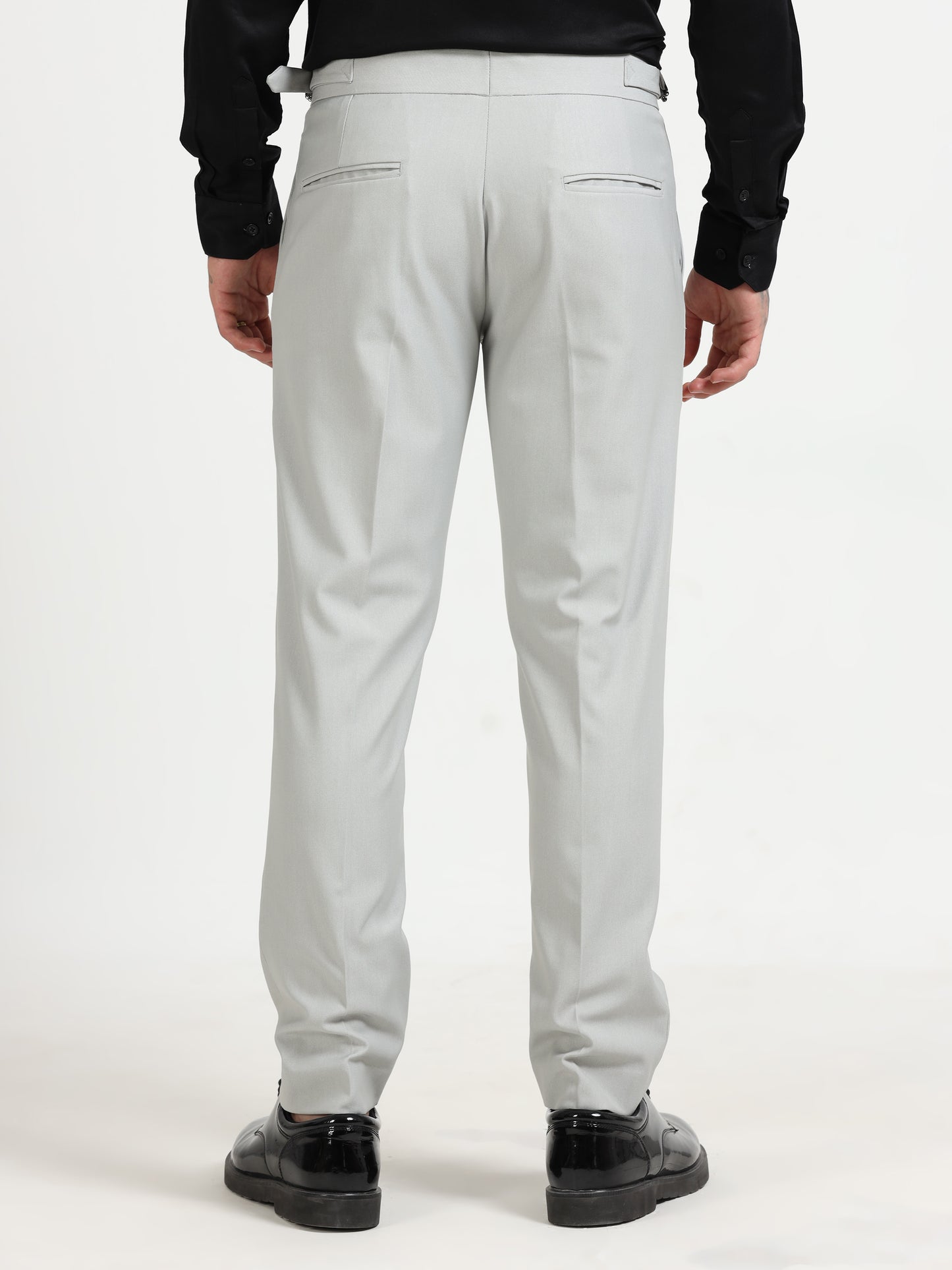 Light Grey Double Pleated - Gurkha Pants