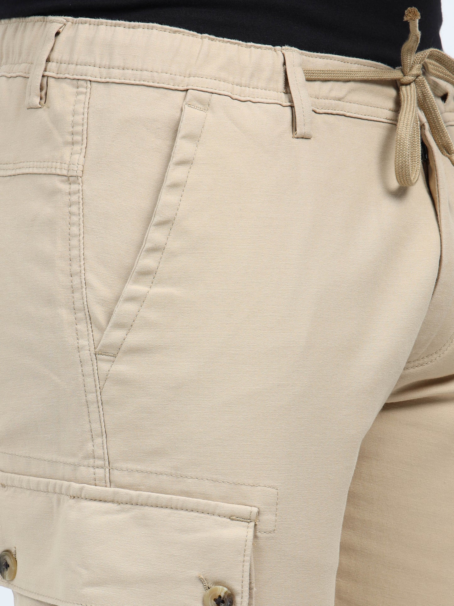 Tusser Cargo Pants - Cream
