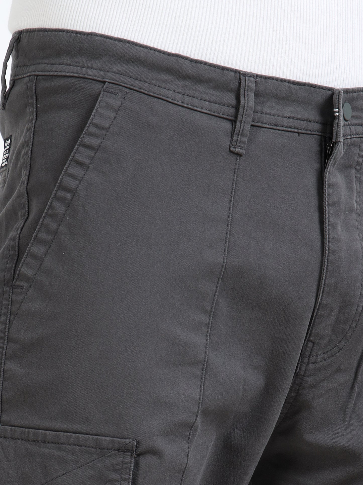 Rugged Cargo Trousers for Men - Grey