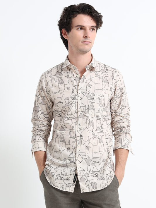 Linen digital shirt