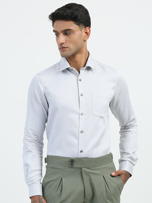 Light Blue Solid Shirt
