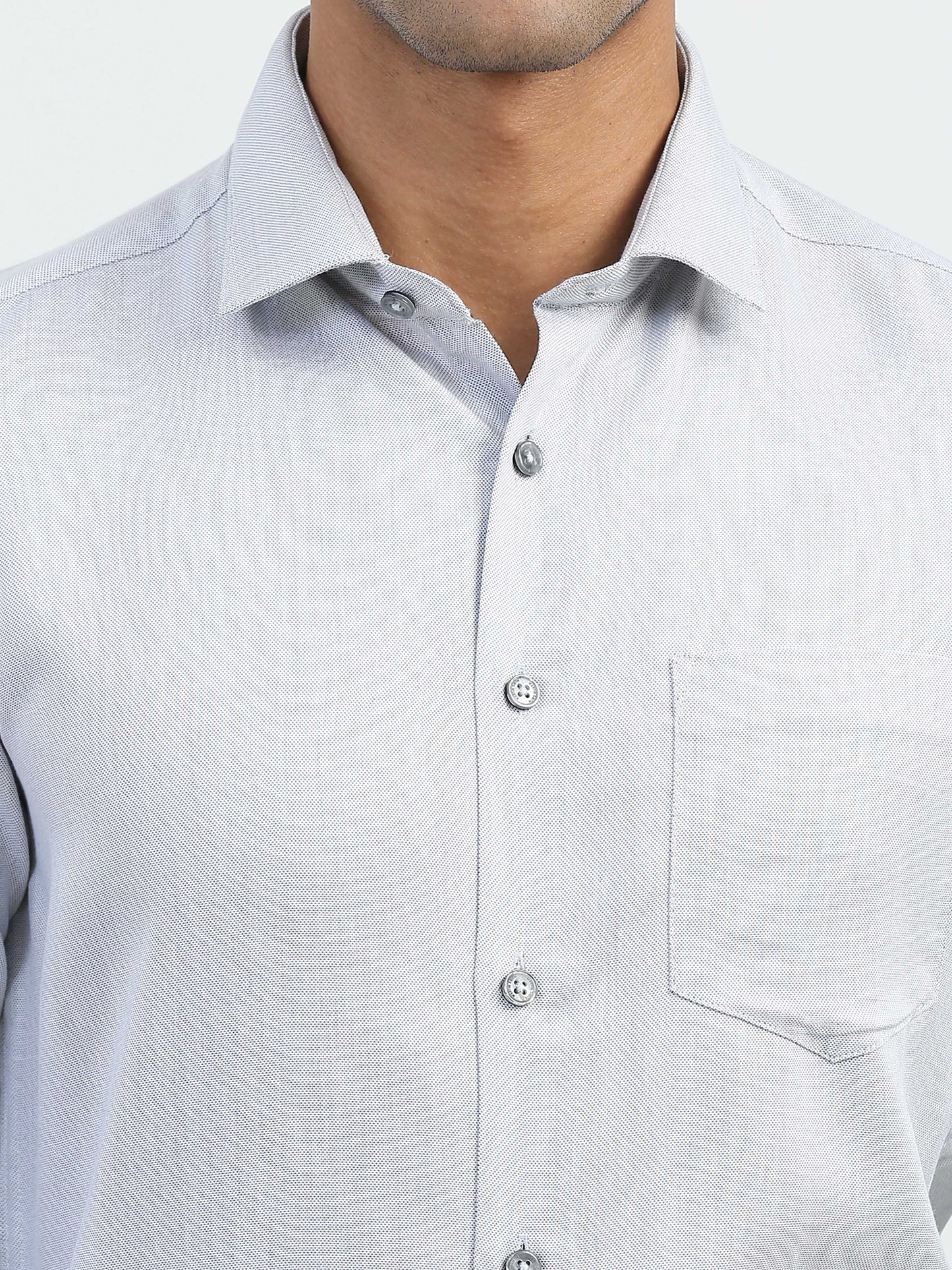 Light Blue Solid Shirt