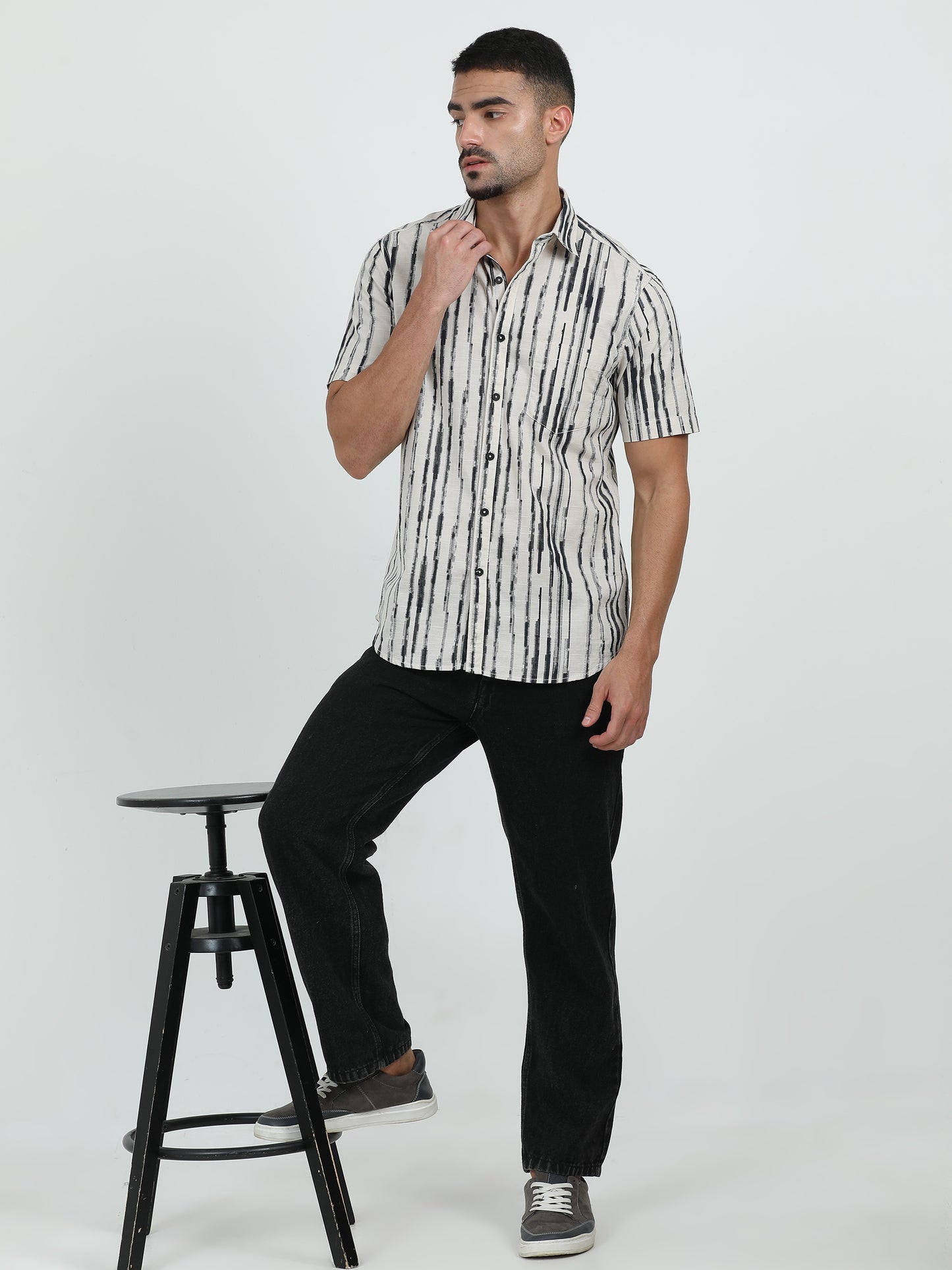 Pre-washed half sleeves shirt