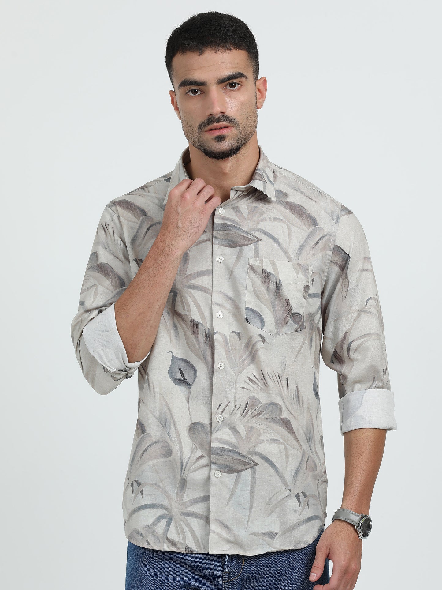 Linen digital shirt