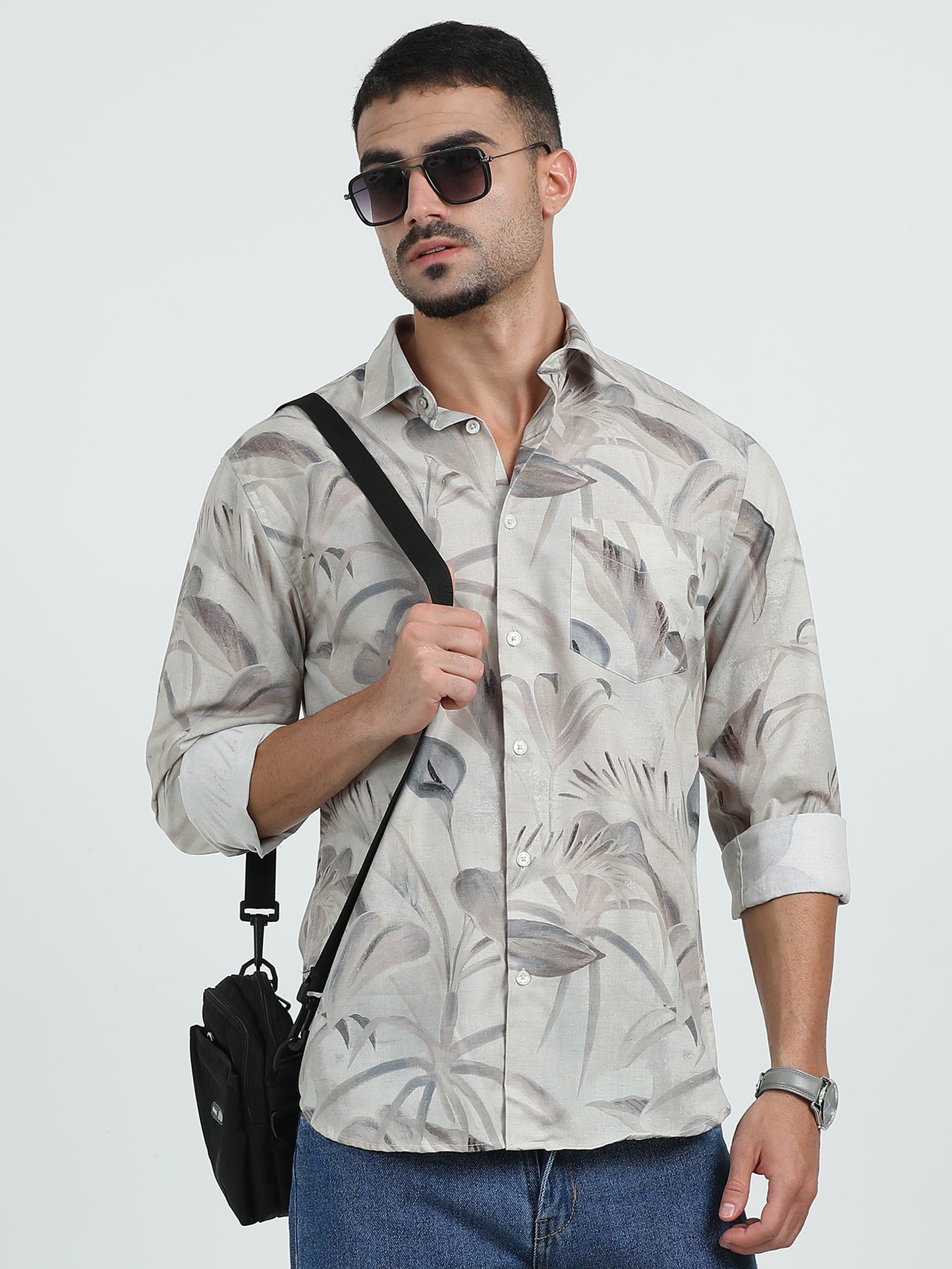 Linen digital shirt