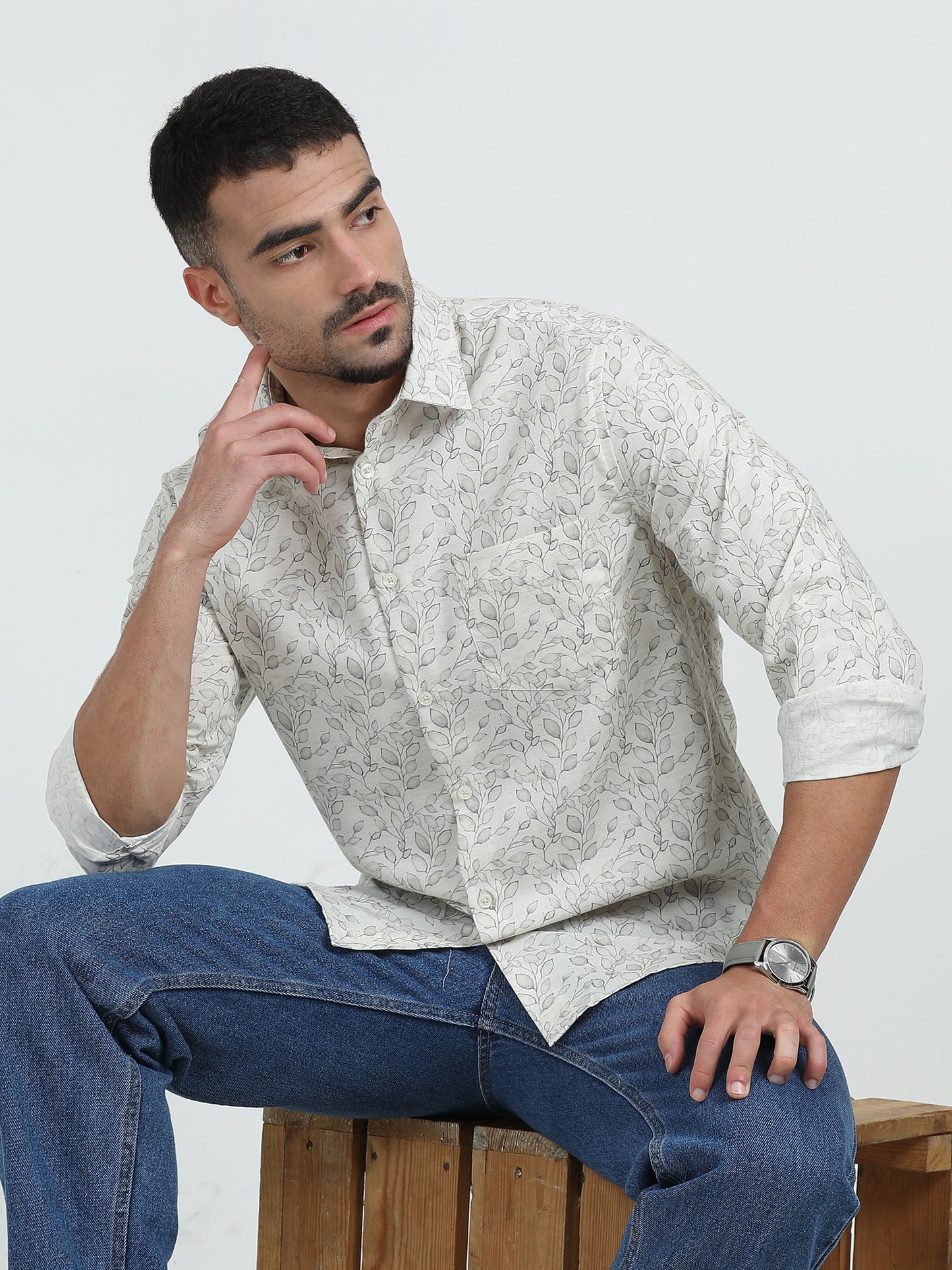 Linen digital shirt