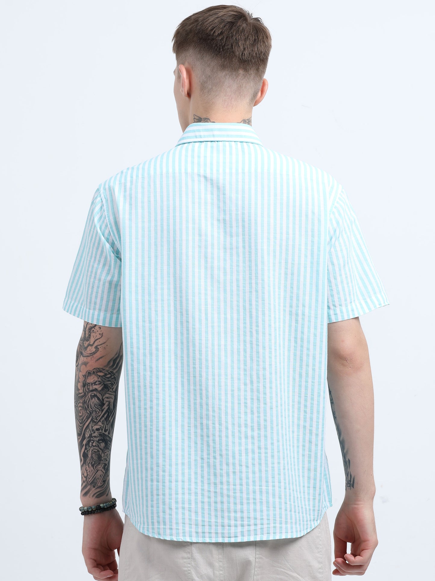 Martin Smith Men’s Regular Fit Cotton Half Sleeves Casual Shirt