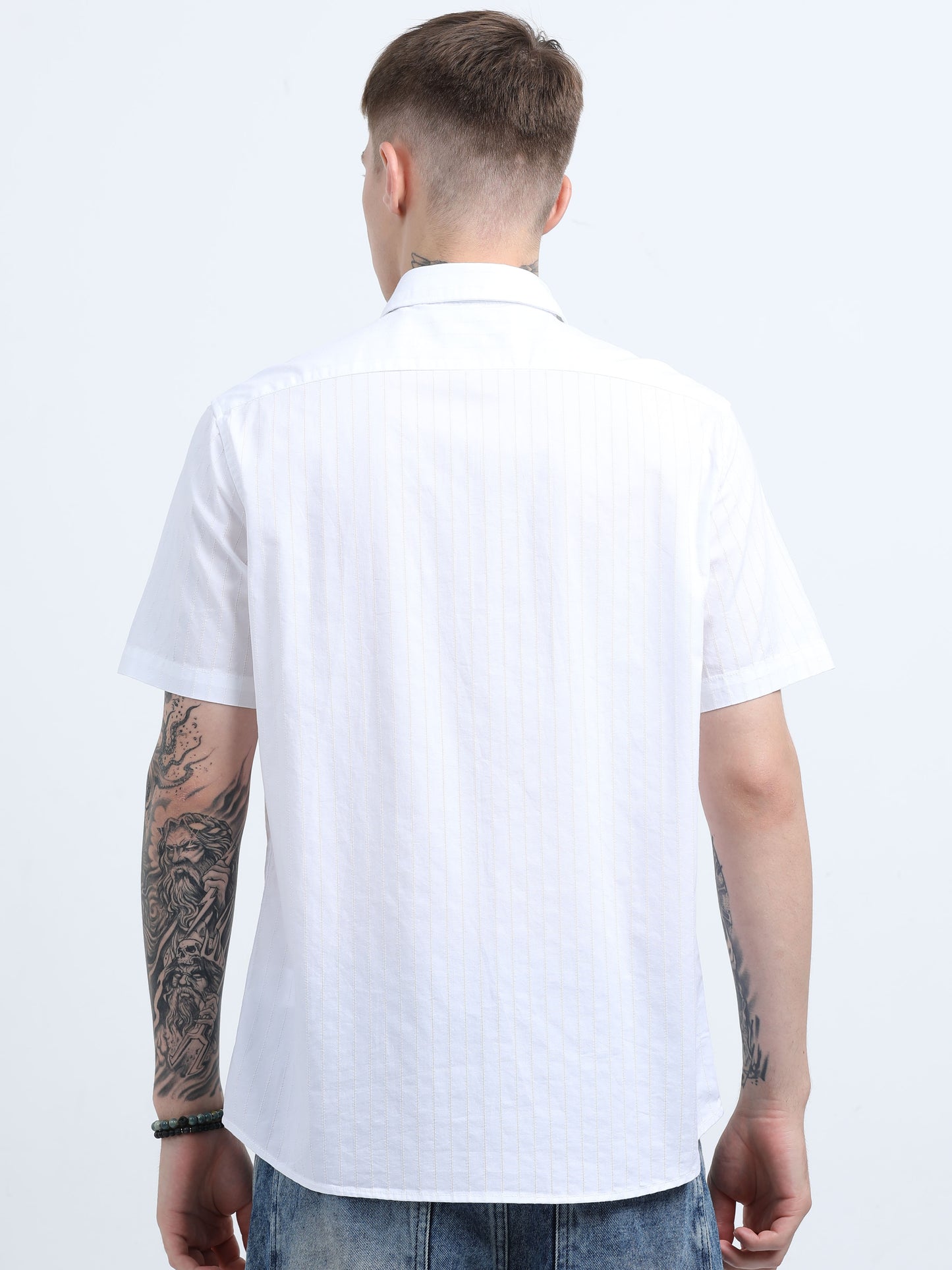 Martin Smith Men’s Regular Fit Cotton Half Sleeves Casual Shirt