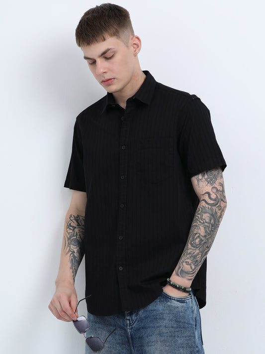 Martin Smith Men’s Regular Fit Cotton Half Sleeves Casual Shirt