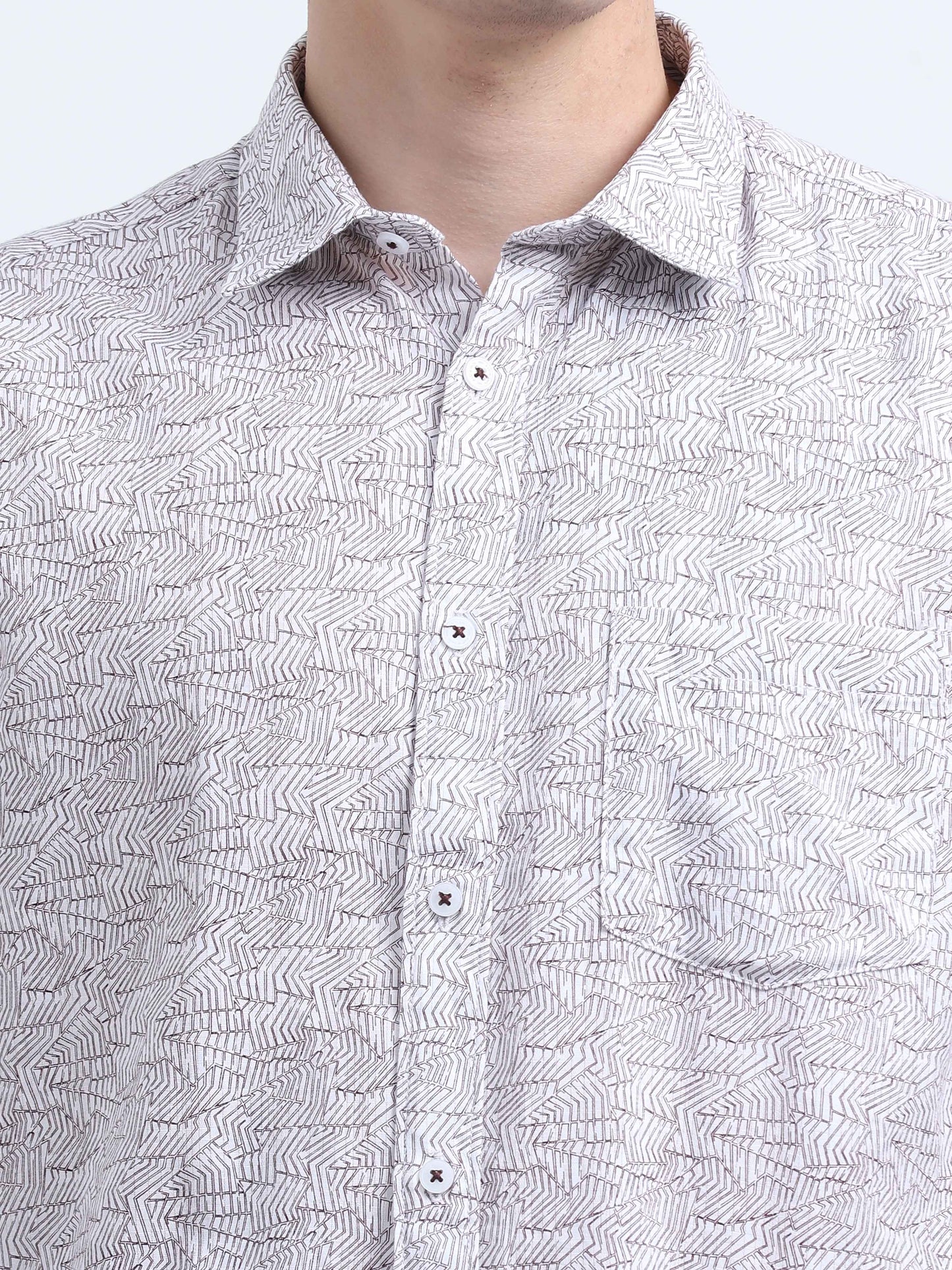 Martin Smith Men’s Regular Fit Cotton Half Sleeves Casual Shirt
