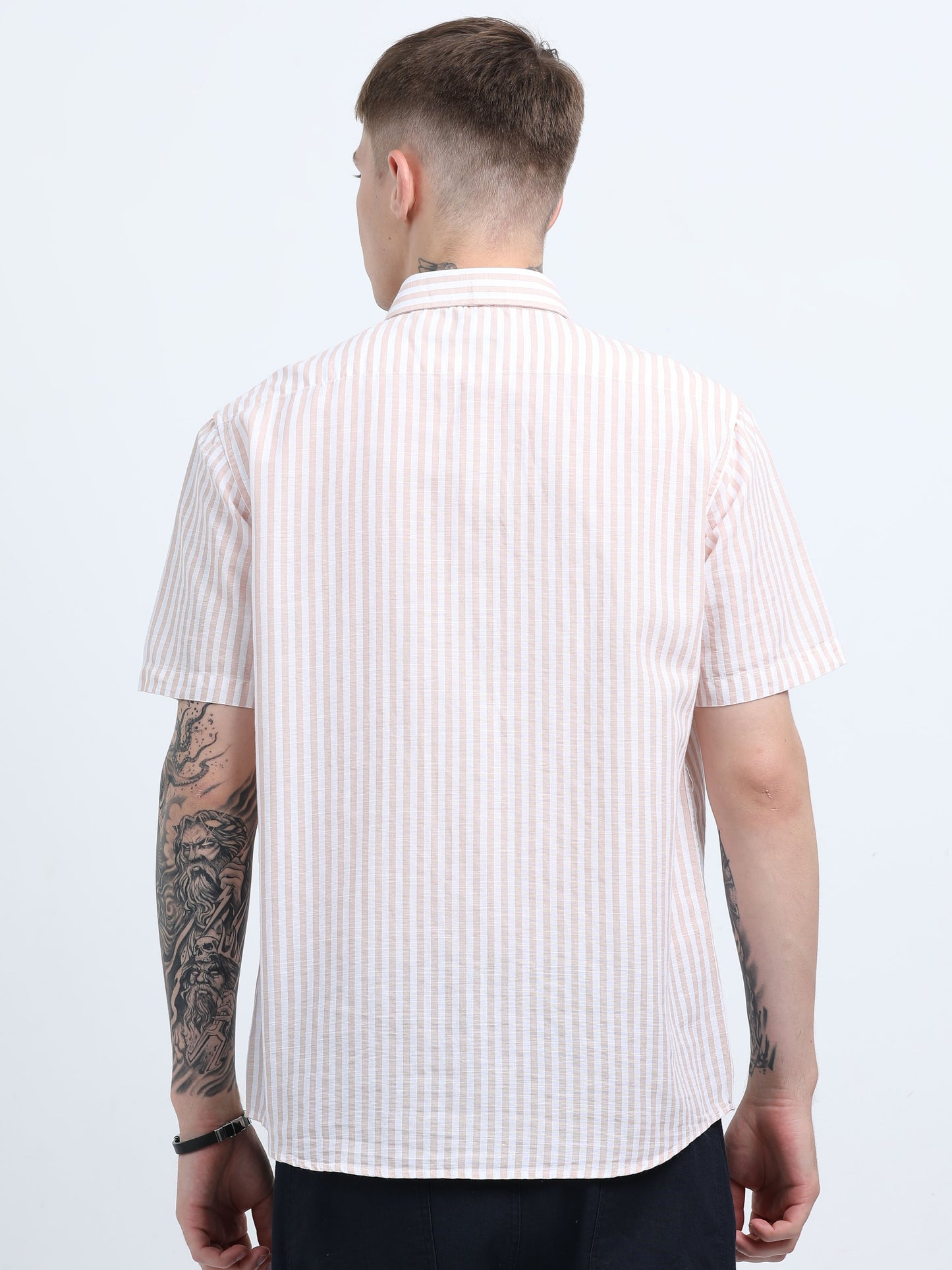 Martin Smith Men’s Regular Fit Cotton Half Sleeves Casual Shirt
